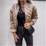 Fongt And Winter New Fashion Solid Color Short Zipper Jacket Cotton Suit