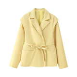 Fongt Spring/Autumn Women's Fashion Sweet Broken Flower Suit T-Neck With Long Sleeved Suit Jacket