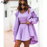 New Women's Suit Sports Leisure V-neck Vest Shorts Long Cardigan Three Piece Suit Women's Clothing with Free