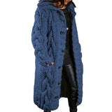 Size 4XL 5XL Autumn Winter Women Sweater Cardigan Twist Oversized Knitted Coat Female Long Cardigans Fashion Jackets