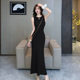 Shot Retro Hollowed-Out Knitted Dress Female Summer Gentle Wind Design Temperament Slim And Skinny Hip-Covered Dress-Outfit