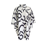 Fongt New Long-Sleeved Print Bubble Sleeves Loose Large-Size Shirt Dress Dress
