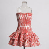 Heavy Industry High-Sense Dress Women's 2025 Summer New Sick Flower Slimming Small Short