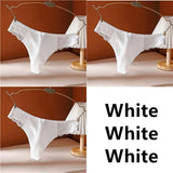 Cotton Panties Women G-String Ladies Sexy Panties Ladies Ladies Thong Underwear Solid Color Comfortable Lace Edge