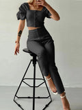 Fongt Summer Fashion Temperament Short-Sleeved Suit Women's Clothing