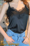 with Lace Silk Top Cami for Women Spaghetti Strap Top Tank Ladies Tops White Camis Basic Tops Women 2023 Summer