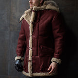 Fongt And Winter Burst Single Fur Collar Collar Thick Coat Embroidered Man Coat European Code Jacket