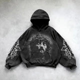 Fongt Wash Hooded Hoodie Hoodie Winter High Street Men And Women With The Same Shirt Top