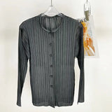 Fongt Folded Autumn New Solid Color Chinese Buckle Coat Shirt Daily Fashion Good Dress Women