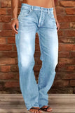 Fongt Wish Ladies Jeans Slimming Water Wash Thorn Trousers Trousers Nk205