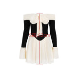 Wedding Guest Dresses Off The Shoulder Elegant and Beautiful Womens Dresses Mini Bow A Line Party Dresses Black-Outfit