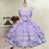 Women Vintage Gothic Bow Lace Flounce Long Sleeve Patchwork Dress Womens Long Dresses Summer-Outfit