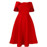 Fongt Women's New Fashion Elegance Elegant Sexy Banquet Dresses African Dresses
