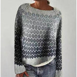 Fongt Sweater Women's Wish Hot Selling Round Collar Color Loose Fashion Knitted Shirt