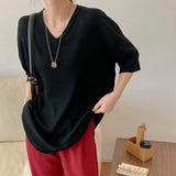 New 2022 Chic Korean Fashion Sweaters Knitted Women Autumn Winter Oversized Minimalist Style Elegant Tops