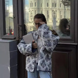 Fongt Autumn And Winter New Women's Design Sense Of Leisure With Long-Sleeved Printed Cotton Jacket