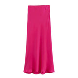 Fongt Women's Clothing INS Explosive Multi-Color Fashion Commuter Silk Stupor Feel Stubble Skirt