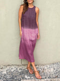 Fongt Women's Summer Women's Casual Cotton Sleeveless Open Dress