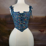 Fongt Strawberry Berry French Court After Strapped Corset Retro Bouquet Of Fish Bone Corset