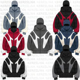 Fongt Double Hat Unique Design Hoodie Autumn And Winter New Men's And Women's Same Loose Y2K Jacket