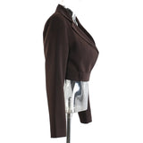 Fongt Autumn New Double Irregular Pants + Short Coat Top Fashion Casual Set Women 1815