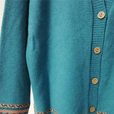 Size 4xl Printed Sweaters Cardigan Women Causal Slim Knitted Gilet Jackets Elegant Vintage Knitwear Coats Thin Malhas