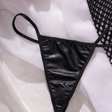 New Women's Black Mesh Perspective Sling Dress Sexy Waist
