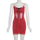 Fongt 2025 New Women's Sexy Hot Babes Slingless High-Waisted Belted With A Hip Dress