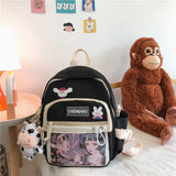 Korean Style Backpack Kawaii Travel Shoulder Bag for Tennage Girls Multi-purpose Casual Ladies Small School