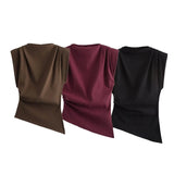 Fongt Homemade New Women's Fashion Classic Folded Decorative Pads On The Shoulder 0085/845