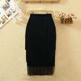 Fongt Spliced Tuxedo Dress Body-Body-Soup-And-So-Supling Party Pencil Skirt Plus-Size Women's Skirt Skirt