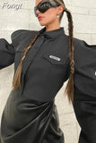 Autumn Button Casual Y2K Clothes O-Neck Long Sleeve Embroidered Pocket Crop Top Vintage Korean Fashion Vacation T