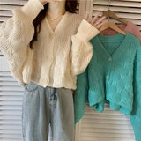 Lazy Sweater Women Autumn Design Sense To Reduce The Age Of Loose Small Knitted Open Shirt