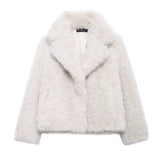 Fongt Women's INS Explosion Artificial Fur Effect Coat