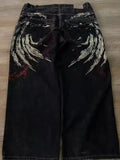 E-Commerce Street Clothing Jeans Y2K Pants Hip-Hop Embroidered Jeans Loose Jeans Harajuku-Outfit