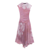Fongt Spring And Summer New Women's Fashion Sexy Hottie Net Sleeveless Dress 5039311