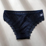 Women's Panties Mesh Lace Lingerie Temptation Low-waist Panties Transparent Hollow Out Briefs Women's Underwear