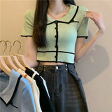 Fongt Niche Polo-Collared Ice Silk Knitted Cardigan Women 2023 Summer New Thin Chic
