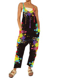 Summer New Fashion Leisure Loose Printed Jumpsuit-Outfit
