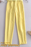 Hidden Button Blazer Pants Set Suits Women High Street Ladies Office Pants Matching Set Spring Autumn Blazer Coat