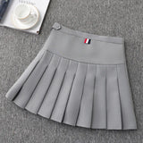 Fongt Skirts 100 Folded Skirt Spring And Autumn High Waist 2025 New Half-Dress Summer Large Size A Grid Short Student Skirt Girl