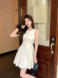 Fongt Xixi 13 Lines 2025 Summer New Elegant Temperament Thousands Of Gold Wind High Waist Thin Joint Dress 88307