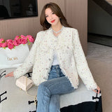 Fongt Wave Dot Small Fragrant Coat Trend Fashion Short-Term Jacket