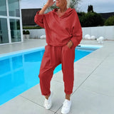 Fongt Women's Solid Color Hooded Sweatshirts In The Fall Of 2025