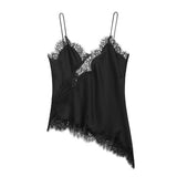 Fongt Women's 2025 Summer New Fashion Sexy Lace Decoration Underwear Blouse 5919105
