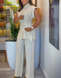 Fongt Casual Shirt Suit Women's Clothing