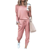 Fongt Multi-Color New Women's Loose-Fitting Long-Sleeved Casual Suit