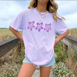 Fongt Print A Wide-Cut Short-Sleeved Women's T-Shirt Large Version Of Casual T-Shirt Top