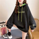 Thin Hoodies Womens Hoodies Design Sense Korean Loose Spring Autumn Fried Street Jacket Large Size Women's Clothing