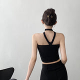 Fongt Hottie Style High-End Three-Dimensional Flower Around The Neck Elastic Strong Thin Bra Vest Woman Without Shoulder Strap Wrapped Thighs Tset